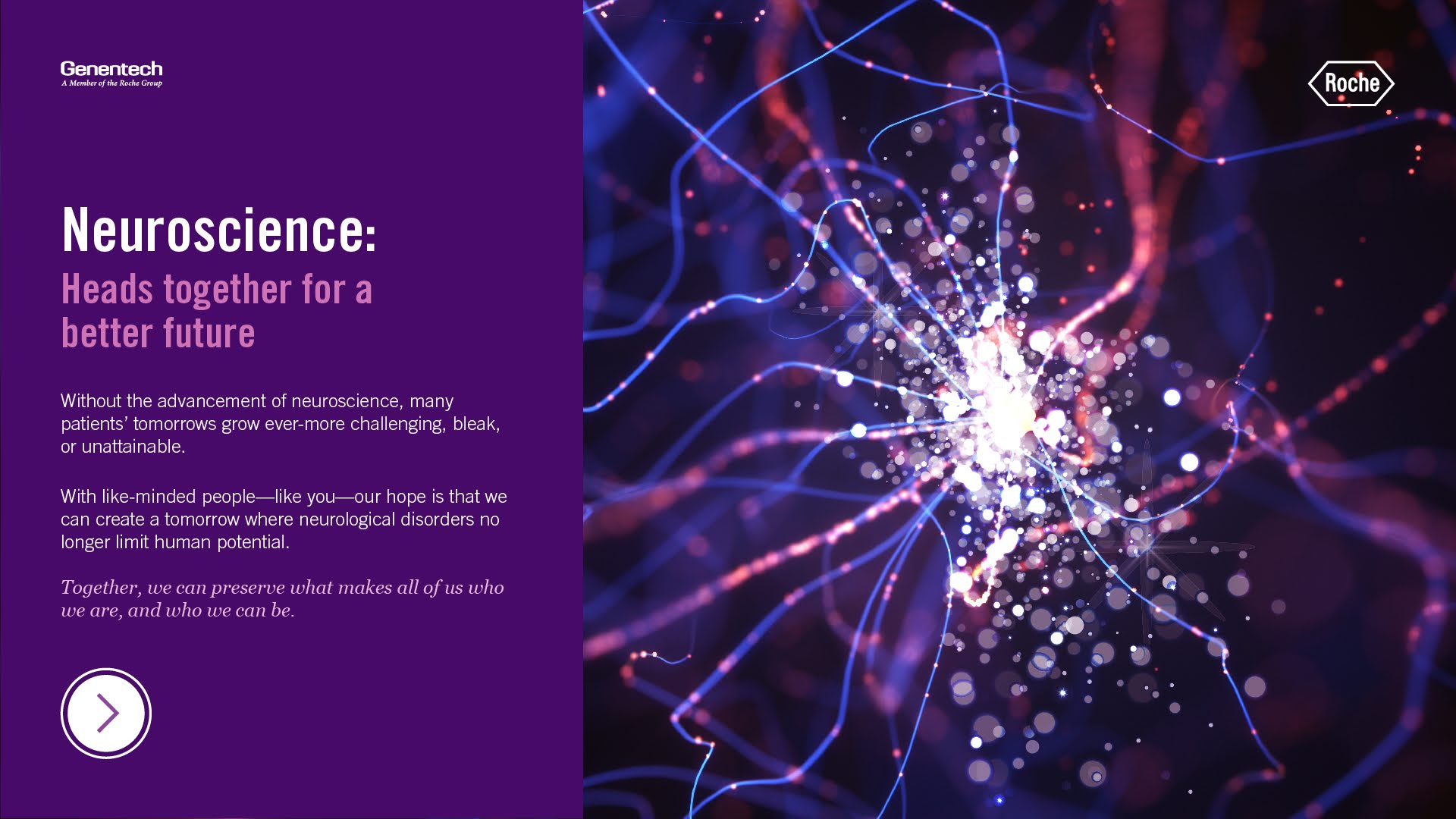 Roche neuroscience detailed visual design